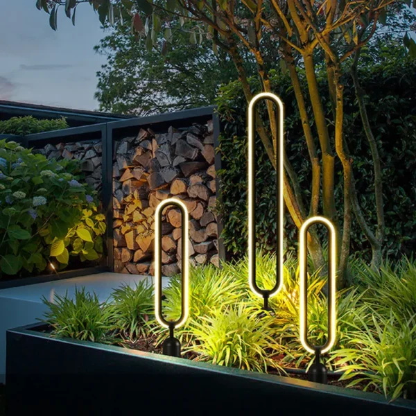 Outdoor LED Lawn Lamp AC110V 220V Waterproof Minimalist Round Street Light For Courtyard Villa Landscape Path Garden Lighting - Image 5