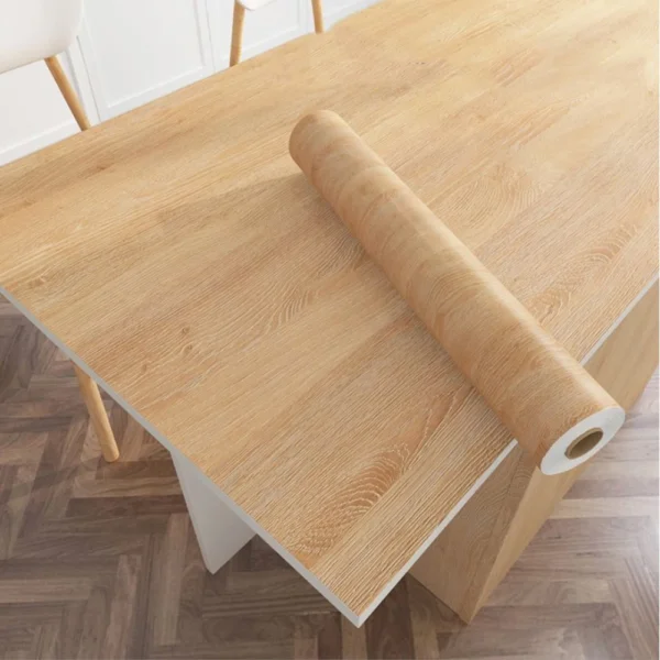 Wood Grain PVC Wallpaper for Door Wardrobe Cupboard Table Furniture Waterproof Self Adhesive Stickers Home Decor Film - Image 2
