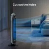 Dreo Tower Fans for Home, 90° Oscillating Standing Fans with Remote, 24 ft/s Velocity Quiet Bedroom Fan, Bladeless Floor Fan - Image 4