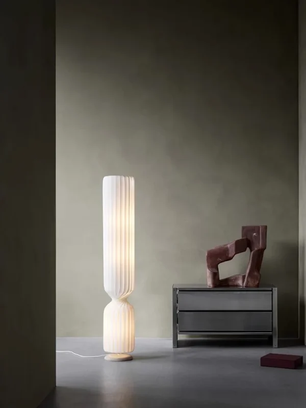 Wabi Sabi Floor Light Nordic Home Art Decor Fabric Floor Lamp for Living Room Bedroom Bedside Sofa Corner Standing Table lamp - Image 2