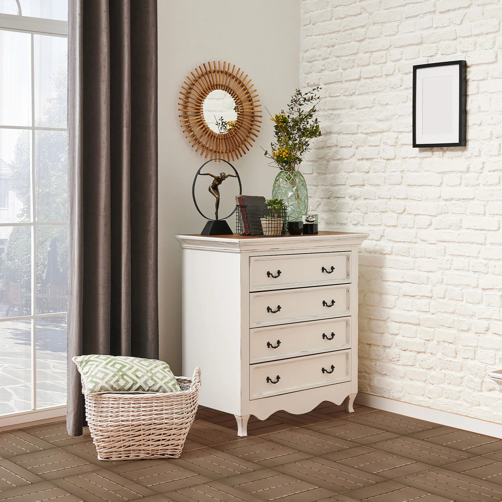 Plastic Interlocking Deck Tiles, 27 Pack, 11.4"x11.4" Waterproof Flooring Tiles for Indoor and Outdoor - Image 4