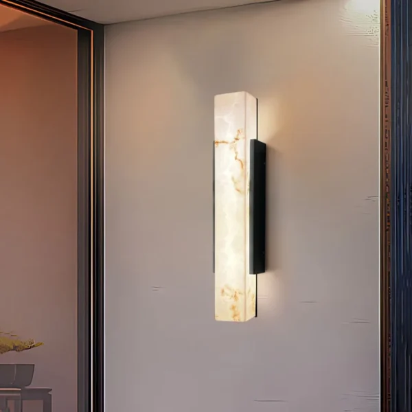 Modern Minimalist Outdoor Waterproof IP65 Lmitated Marble LED Wall Light AC85~265V Stainless Steel Porch Lamp For Street Adorn - Image 3