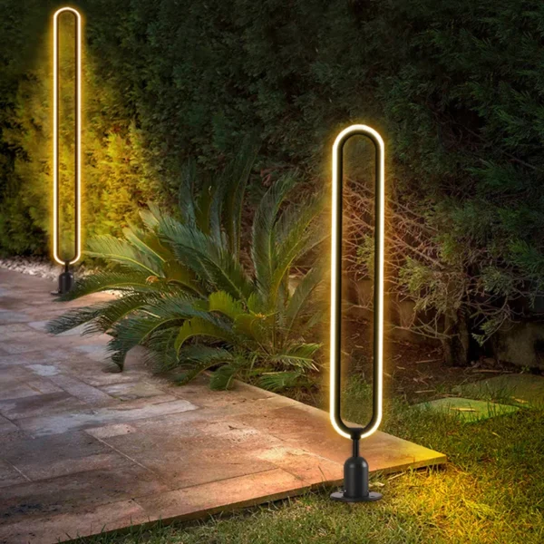 Outdoor LED Lawn Lamp AC110V 220V Waterproof Minimalist Round Street Light For Courtyard Villa Landscape Path Garden Lighting - Image 2