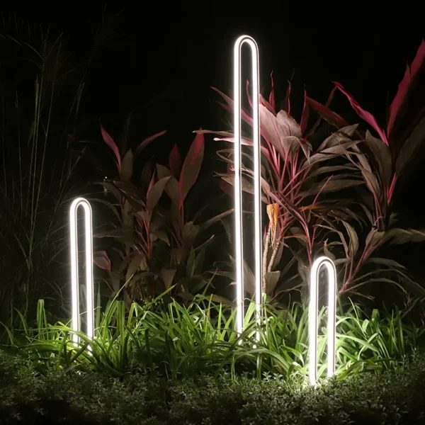 Outdoor LED Lawn Lamp AC110V 220V Waterproof Minimalist Round Street Light For Courtyard Villa Landscape Path Garden Lighting