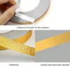 Gold Metalized Tape, Peel and Stick Decor Sticker with Shiny Mirror-Like Finish for Detailing Accent Wall, Graphic Art, Wardrobe - Image 6