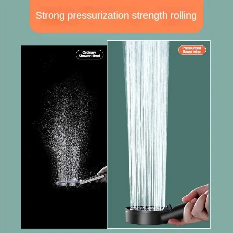 Booster Shower Head 5 Modes Household Adjustable High Pressure Water Massage Shower Head Handheld Spray Shower Bathroom Supplies - Image 11