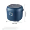 12V 24V 110V 220V 2L four voltage car home rice cooker van car rice cooker for travel global voltage use - Image 4