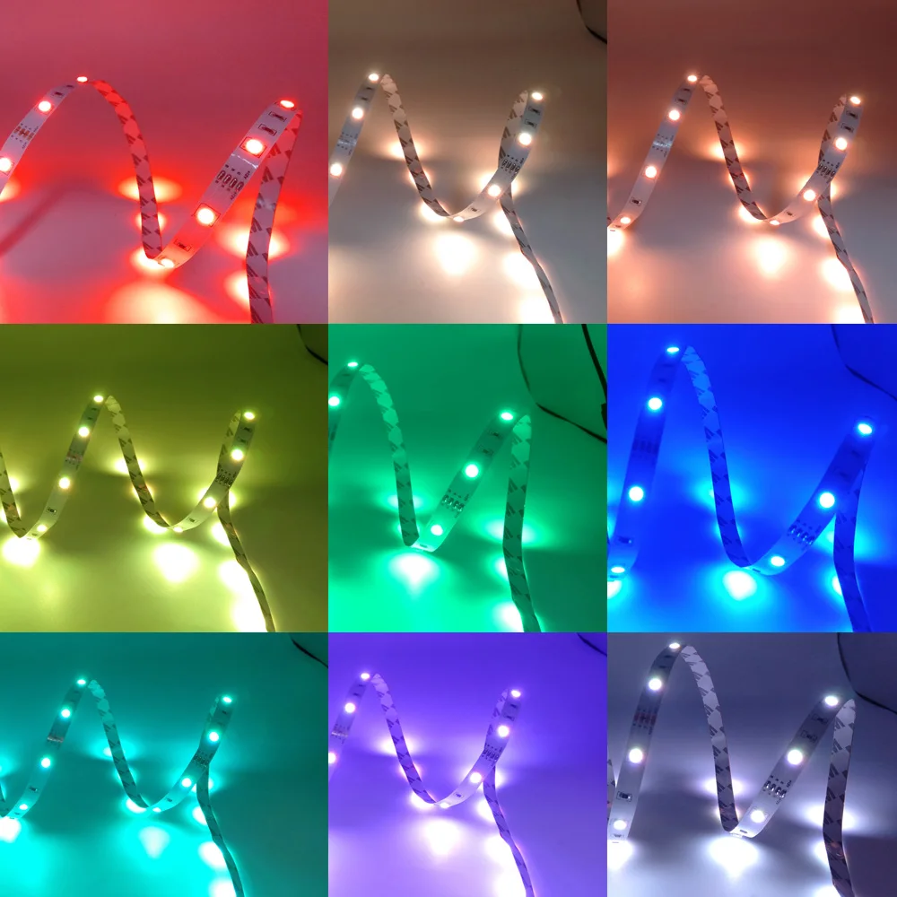 LED Strip Light RGB 1-20M 5050 12/LED USB Bluetooh Flexible Lamp Tape With Remote Control For TV Backlight Home Party Decoration - Image 2