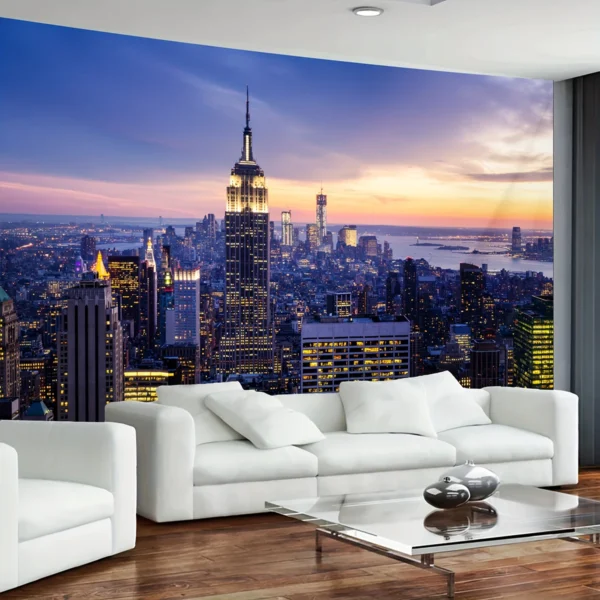 1pc City Building Scenery Print Home Office Background Wall Decoration Polyester Tapestry Including Installation Accessories