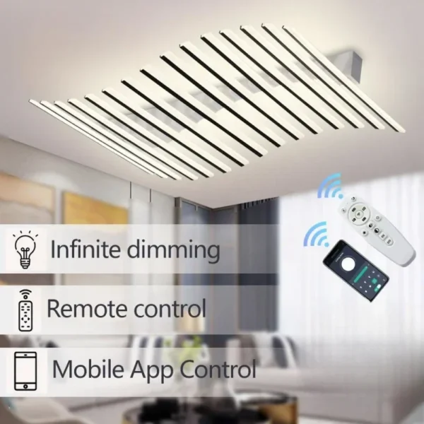 Nordic Art Line Acrylic Led Ceiling Chandelier Living Room Restaurants Kitchen Bar Pendant Lamps Modern Home Decoration Lighting - Image 6
